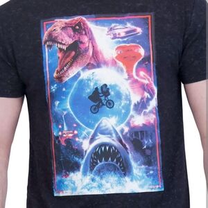 Universal Studios Tee - Back 2 The Future Jurassic Park E.T. JAWS - NEW